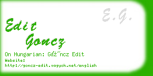 edit goncz business card